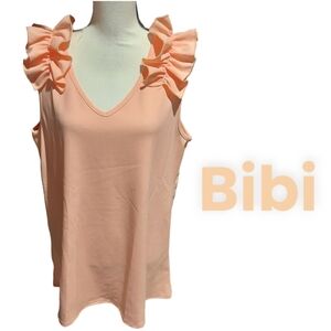 Bibi tunic pink womens size large new with tags